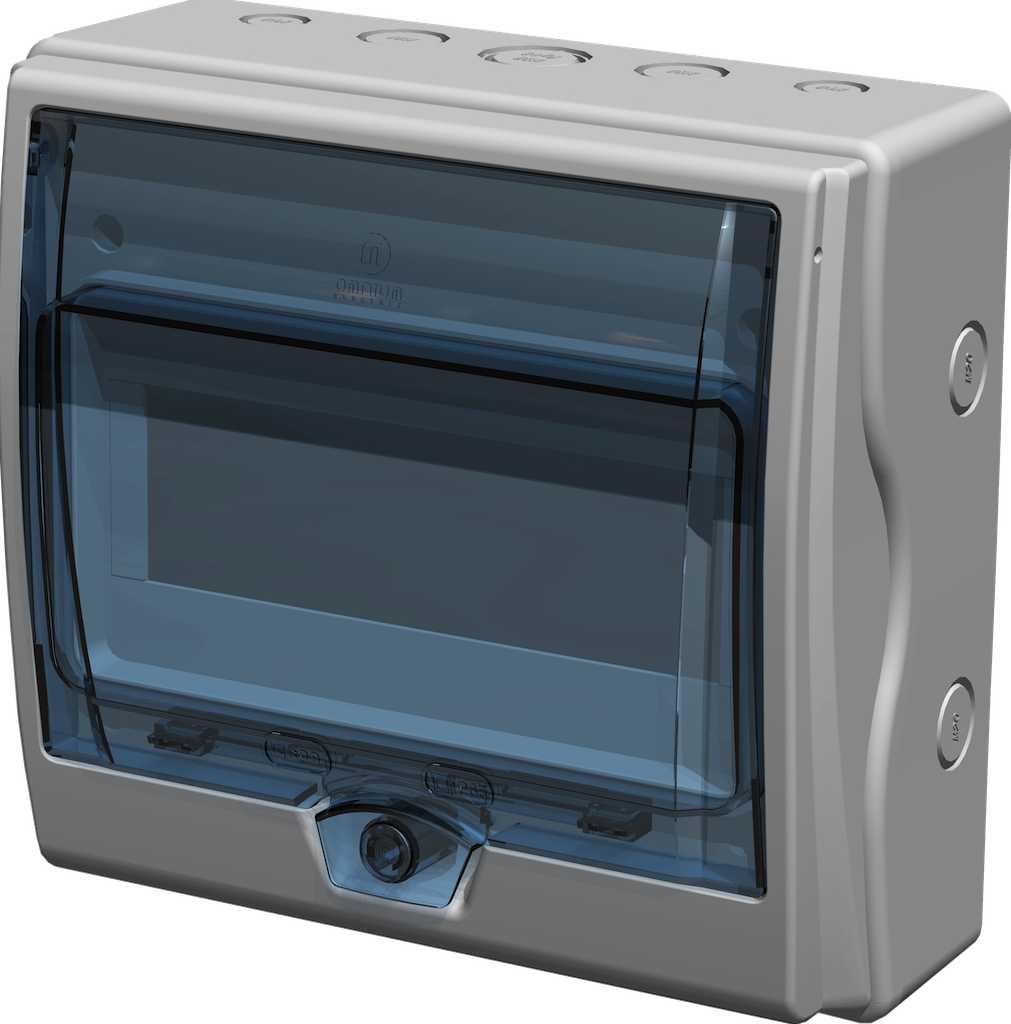 CENTRO DE CARGA IP65 SIN TERMINALES 8+1 MODULOS