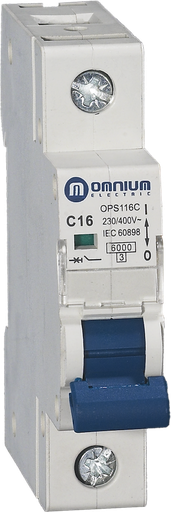 [E3O-OPS120CR] INTERRUPTOR MAGNETOTERMICO 6KA, CURVA C, 1P X 20A 